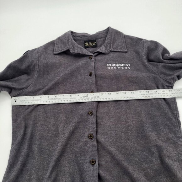 The Vermont Flannel Co Rhinegeist Brewery Classic Women's Shirt XL Charcoal L/S - Picture 6 of 8